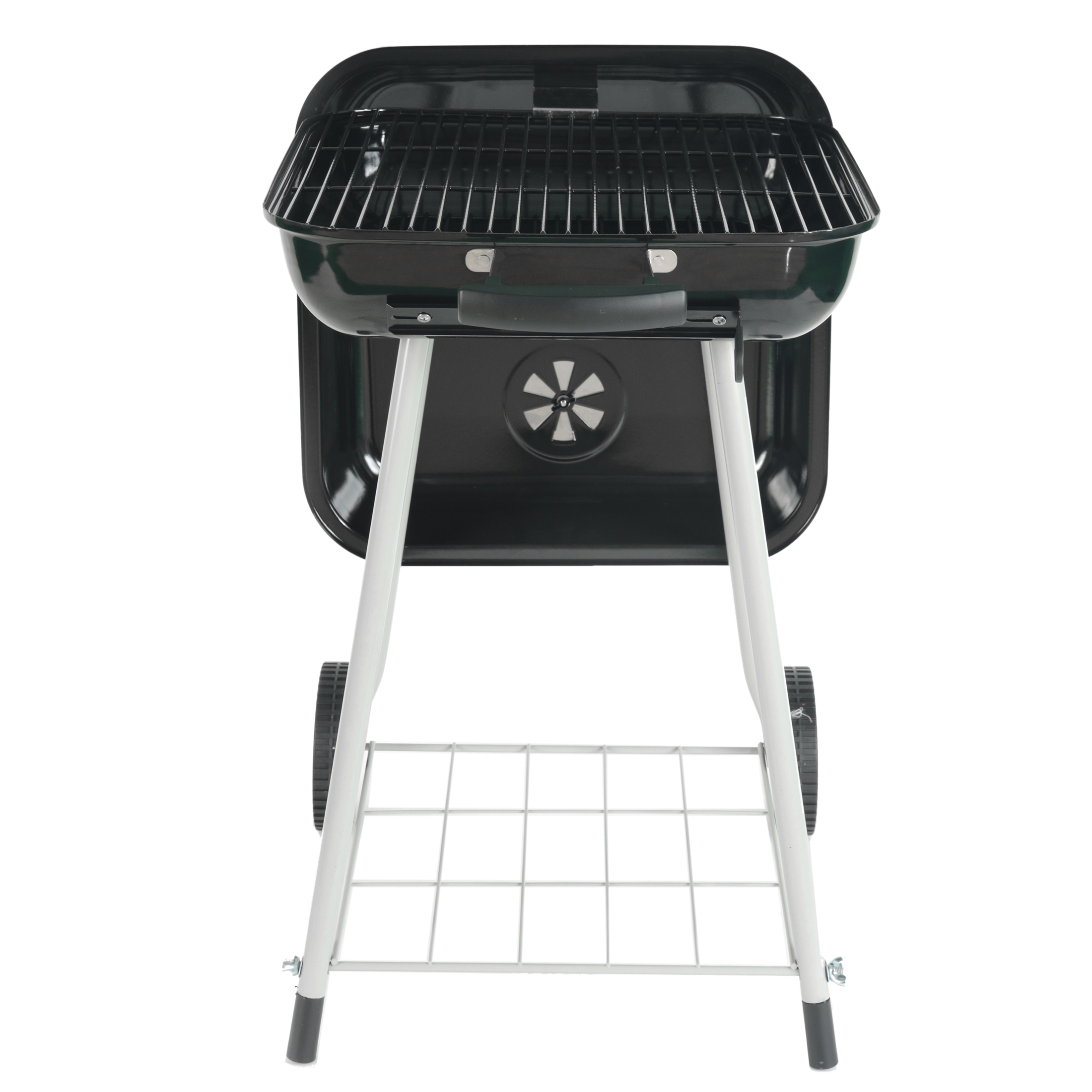 Expert Grill 17.5" Square Steel Charcoal Grill with Wheels, Black - image 3 of 18