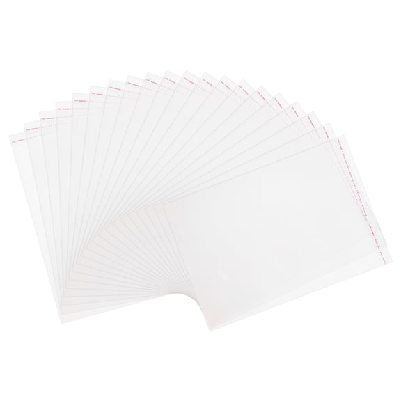 Uxcell 100 Pack Acid-Free Crystal Clear Sleeves (9.4x6.3 Inch) - Resealable Photo Sleeves Storage Bags Transparent Sealing Bag for Art Prints/Pictures/Photos/Framing/Mat