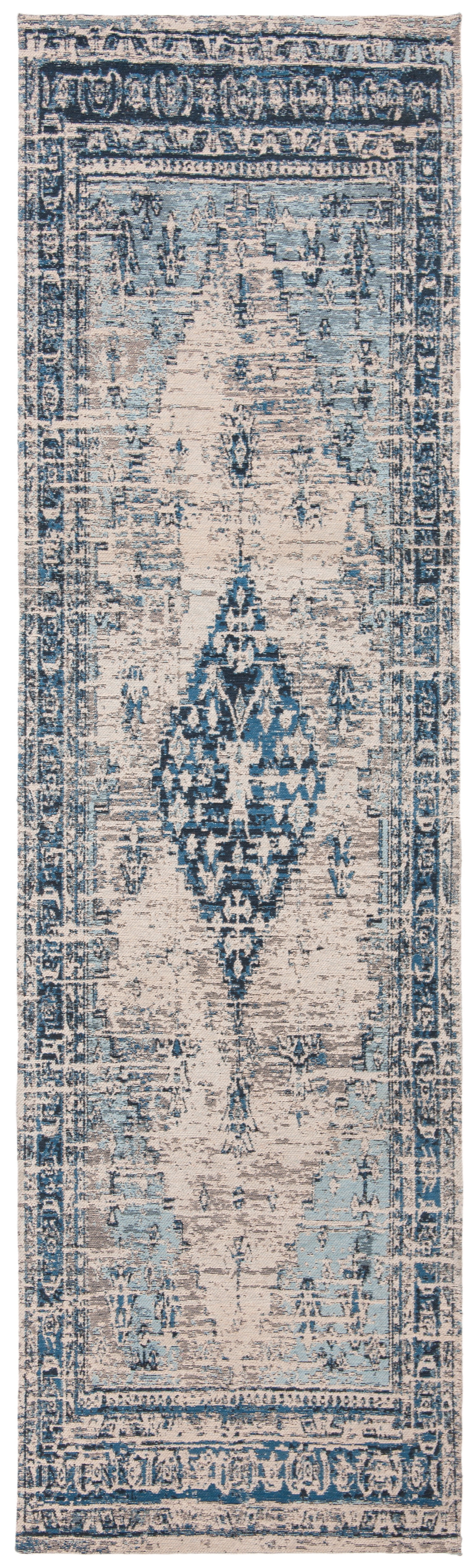 SAFAVIEH Classic Vintage Bedinn Overdyed Polyester Runner Rug, Blue, 2'3" x 8'