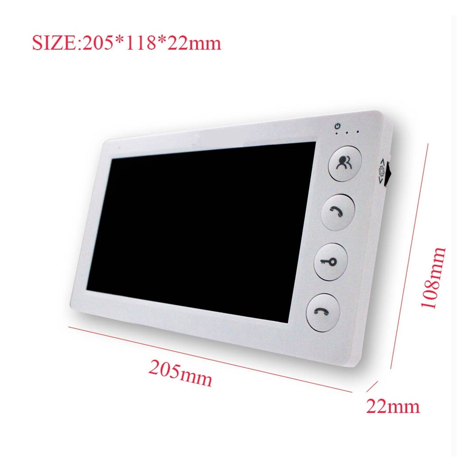 7 Inch Video Intercom System Outdoor Metal Doorbell Waterproof Cold Resistan Video Door Phone For Home Night Vision Lock Unlock ,Crystal-Clear 2K