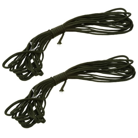 

2X Paracord 550 Parachute Rope 7 Core Strand for Climbing Camping Buckle Rope Dark Green 25FT