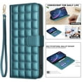 thumbnail image 2 of Wallet Case for iPhone 13 Pro Max with Wrist Strap + Crossbody Shoulder Strap, PU Leather Kickstand Drop Protective Card Slots Flip Case Cover for iPhone 13 Pro Max for Girls Women, Green, 2 of 8