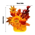 thumbnail image 3 of Fiudx Ofertas relámpago del día, solo en línea Decoración de calabaza simulada de Halloween, adorno de otoño para el hogar, Acción de Gracias, mesa, sala de estar, flores, 3 of 6