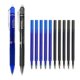 thumbnail image 2 of Bolígrafo de Gel borrable de tinta de gran capacidad con juego de recarga, bolígrafo mágico borrable automático para oficina, escuela, papelería de escritura, negro/azul/rojo, 2 of 4