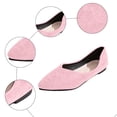 thumbnail image 6 of Womens Ballet Flat Shoes Pointed Toe Slip on Casual Dressy Shoes Solid Color Suede Comfy Arch Support Orthopedic Walking Shoes Pink Size 7.5, 6 of 6