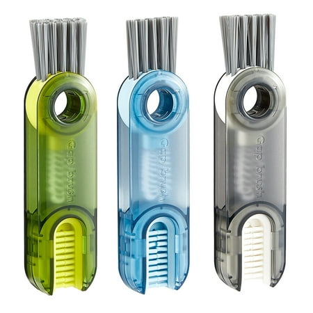 

3-in-1 Cup Lid Crevice Cleaning Brush U-shaped Cup Cover Cleaning Brush Kitchen Mini Cup Glass Cover Cleaning Brush 3 pcs