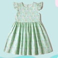 thumbnail image 2 of SROBPTY Teen Girls Dresses Print Sleeveless Crew Neck Floral Mid-Length Sundress for 4-16Y, 2 of 5