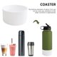 thumbnail image 4 of Funda protectora inferior de silicona antideslizante para botella de agua (blanco) Hugtrwg Para Estrenar, 4 of 7