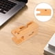thumbnail image 5 of Estación de carga de madera de bambú creativa, soporte para teléfono celular, organizador de escritorio para electrónica de oficina, soporte para teléfono móvil compatible con iPhone y Apple Watch, 5 of 6