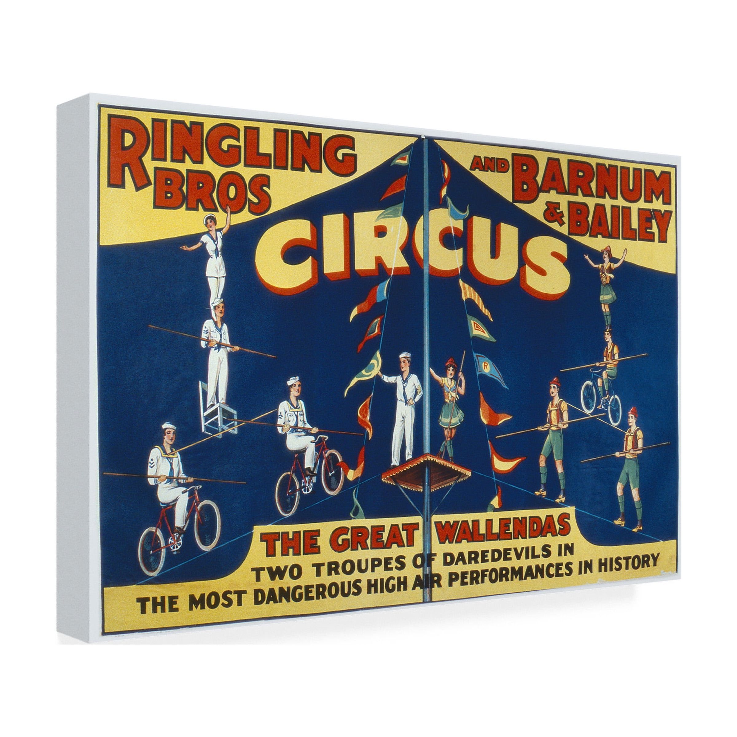 Trademark Art "Ringling Brothers and Barnam & Bailey Circus" Canvas Wall Art