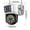 A, variant on WLAGOOD Outdoor Wireless WiFi Surveillance Dome Camera Dual Lens Dual Screen 10X Zoom 360掳 PTZ Panoramic Monitoring Human Tracking Full Color Night Vision White Light Deterrent Alarm