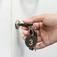 thumbnail image 4 of Miangastore 100pcs Numbered Plastic Key Tags With Holes For Locker Storage Circular Number Labels Keychain Identification Durable Plastic Number Discs For Daily Use, 4 of 8