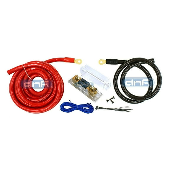 0 Gauge 100% Copper Power Amp Kit Amplifier Wiring Install (12 VOLT System Installation) 6500W