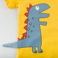 thumbnail image 4 of Odeerbi 1-10Y Toddler Boys Dinosaur Graphic Cotton T-Shirt Children's Short Sleeve T-shirts Summer Top Baby Undershirt Yellow, 4 of 6