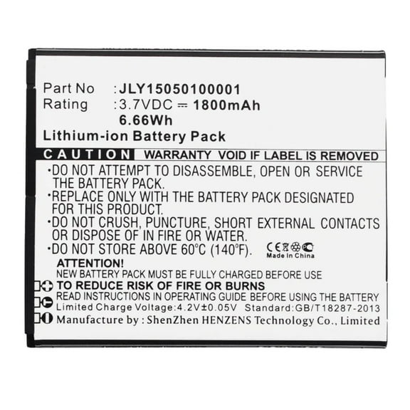 Batteries N Accessories BNA-WB-L3065 Cell Phone Battery - Li-Ion, 3.7V, 1800 mAh, Ultra High Capacity Battery - Replacement for Alta Calidad JLY15050100001 Battery
