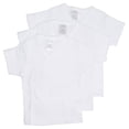 thumbnail image 1 of Bambini White Side Snap Short Sleeve Shirt - 3 Pack Newborn, 1 of 2