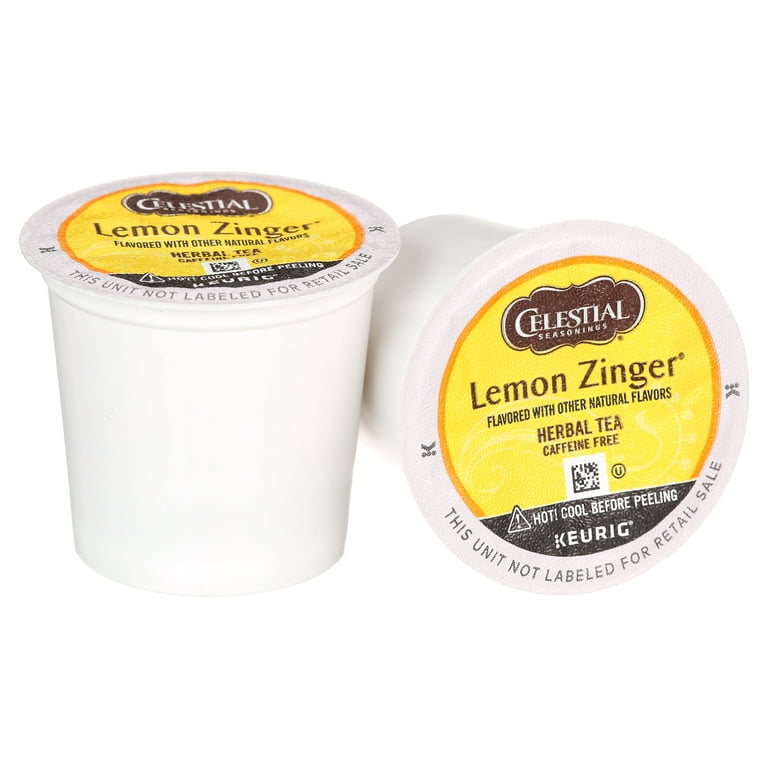 Celestial Seasonings Lemon Zinger Herbal Tea K-Cup Pods 24 ct with