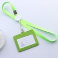 thumbnail image 2 of SagaSave PU Badge Lanyard ID Card Holder Retractable Buckle Portrait/Landscape 9 Color Choice, 2 of 6