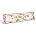 thumbnail image 1 of Printtoo Personalized Desk Name Plate Pretty Floral Custom Acrylic Office Desk Name Plate Accessory 2x10 Inches, 1 of 5