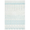 thumbnail image 4 of SAFAVIEH Tulum Coriander Moroccan Geometric Area Rug, Ivory/Turquoise, 4' x 6', 4 of 10