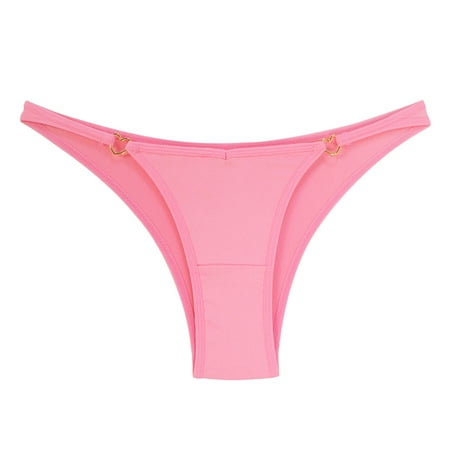 

ZMHEGW 6 Packs Womens Underwear Tummy Control Leopard Thong Hot Thin Belt Adjustable Low Waist New Panties
