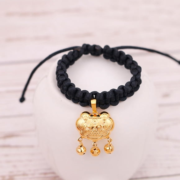 kurtrusly Pet longevity, wealth and prosperity, golden lock necklace