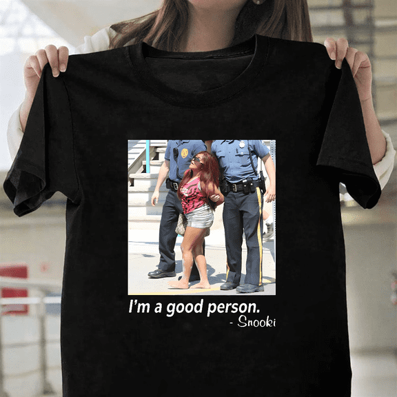 Im A Good Person Snooki The Jersey Shore Quote Retro Art Unisex T-Shirt, for men & women, up to size 5XL.