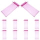 thumbnail image 5 of 10 bolsas de regalo de organza transparente para botellas de vino (color rosa), 5 of 7