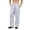 Gray, variant on Hzzrkos Men Casual Loose Solid Color Elastic Waist Long Straight Leg Pants With Side Pockets for Daily Wear