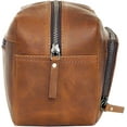 Men's Toiletry Bag Leather Travel Toiletry Bag Dopp Kit for Men Shaving ...