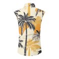 thumbnail image 5 of Hogleaql Men's Summer Sleeveless Dress Shirts Tank Top Button Down Hawaiian Tank Top Tropical Graphic Lounge Trendy Beach Outfits Dark Blue XL, 5 of 6