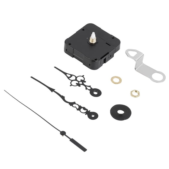Ayyufe Simple Quartz Wall Clock Movement Kit Black with Hands DIY Repair Parts Tool