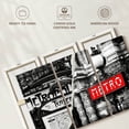 thumbnail image 6 of Elephant Stock Paris Metro Ii Wall Art - Horizontal Multi Panel Canvas - 3 Pieceliving Room Wall Decor - Photography City Multi Panel - Black And Graydecor By Philippe Hugonnard - 57" x 36", 6 of 8