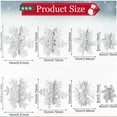 thumbnail image 3 of DAMAI 8 Pcs Winter Wooden Snowflake Decor, White 3D Snowflake Tabletop Decor Winter Christmas Centerpiece Tabletop Sign, Xmas Tiered Tray Decorations for Party(White), 3 of 6