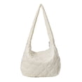 thumbnail image 1 of Bolso de bola de masa para mujer bolso Hobo versátil con cremallera bolso informal ligero para chica, 1 of 9