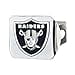 thumbnail image 3 of Fan Mat 22597 Trailer Hitch Cover  Fits 2 Inch Receiver; NFL Oakland Raiders Color Logo; Chrome Plated; Metal, 3 of 4