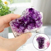 Natural Purple Amethyst Cluster Quartz Crystal Point Gemstone Healing Reiki Gift