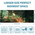 thumbnail image 2 of Green Plant Mouse Pad Desk Mat XL Extended Large Gaming Desk Pad Mousepad, Fresh Leaves Bookshelf Computer Laptop Keyboard and Mouse Mat, Desktop Protector Mat for Office and Home 31.5x11.8 in, 2 of 6