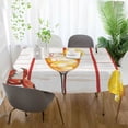 thumbnail image 3 of Yayeee Tablecloths 54" x 54" Rectangle Wrinkle Resistant Party Table Cover, Beach Crab, 3 of 8