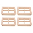 thumbnail image 3 of COOPHYA 4Pcs Simulation Window for Dollhouse for Craft Projects Beige Wood Color 7.00X7.00X1.10CM, 3 of 8