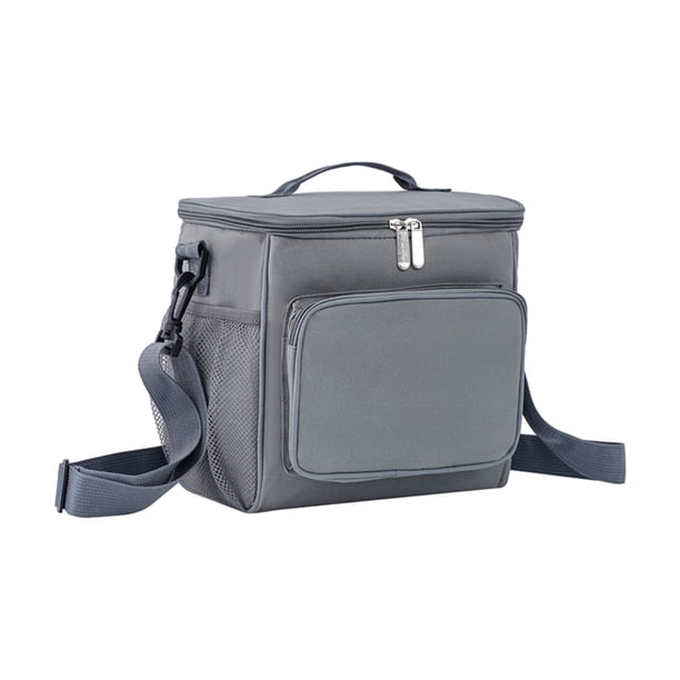 Naiovety Bolsa para lonchera duradera, fácil de limpiar, material de aislamiento térmico multifuncional, Tessuto Oxford Organizadores de utensilios de cocina Gris