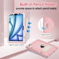 thumbnail image 6 of SUPNICE Case for iPad Air 11 inch M2 2024 Air 6th /10.9 Air 5th 2022/Air 4th 2020, Protective Cover with Kickstand Case for iPad Air 6 5 4 Generation,Pink, 6 of 8