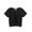 Black, variant on Girls Casual Short-Sleeve T-Shirt Cute Print Twist Front Summer Blouse for Girls Tunic Tee Tops