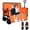 Orange, variant on QuzyAor 3-in-1 Folding Wagon, 500lbs 180L Utility Cart with Bench Seat, All-Terrain Wheels, Gray for Camping