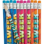 ORIENTAL TRADING COMPANY Student Of The Week Pencils - Stationery - 24 Pieces