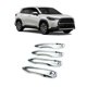 thumbnail image 4 of 4 piezas de cubierta de manija de puerta cromada ABS, cubiertas protectoras, molduras para accesorios de estilo de automóvil 2020 2021, cromo, cromo, 4 of 5