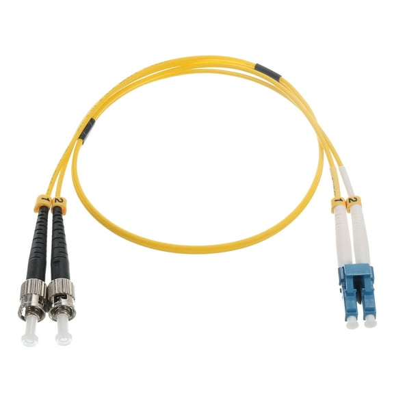 1Pcs 1.64Ft Single Mode Duplex Fiber Optic Patch Cable LSZH Fiber Jumper Optical LC to ST for Router Switches