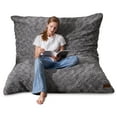 thumbnail image 4 of Congermom 4 in 1 Bean Bag Chair, Giant Memory Foam Filling Bean Bag Sofa, Adult Bean Bag Chair, Machine Washable Faux Fur Cover, Bean Bag for Adult (Grey), 4 of 8