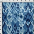 thumbnail image 4 of oneOone Silk Tabby Blue Fabric Flame Stitch Quilting Supplies Print Sewing Fabric By The Yard 42 Inch Wide, 4 of 5