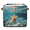 Multicolor 3, variant on CURLYOOT 13 x 13 Inch Cube Storage Bin, Ocean Beach Fabric Storage Cube Baskets, Conch Shells Closet Shelves Foldable Bins with Leather Handles for Home Organizer